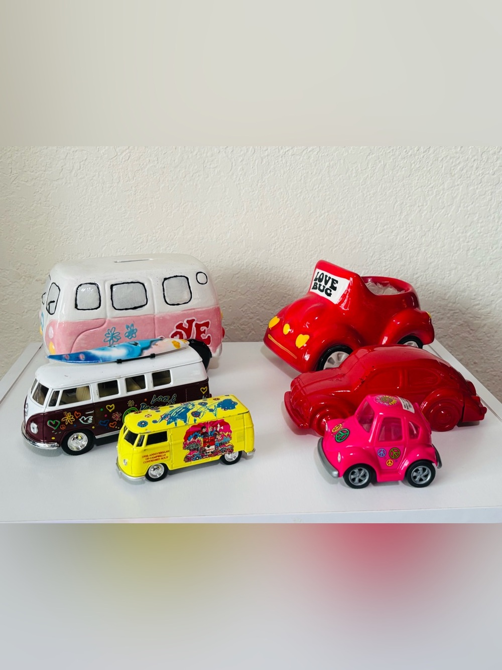 Lot of 6 Volkswagen Bugs and Buses
